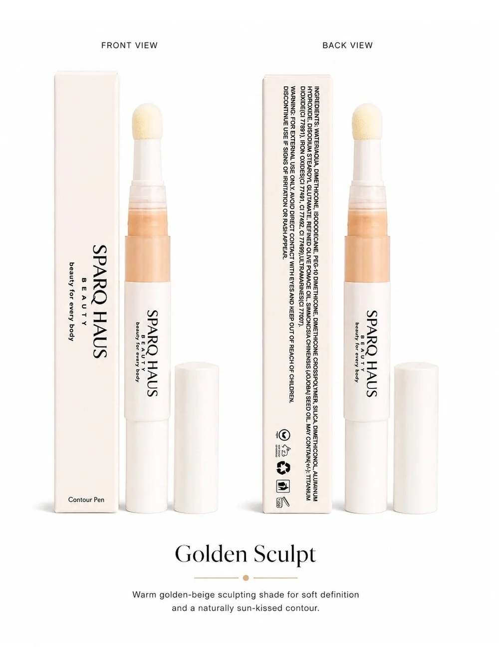 Sparq Haus Beauty Contour Pen in Golden Sculpt - Warm Golden-Beige Shade